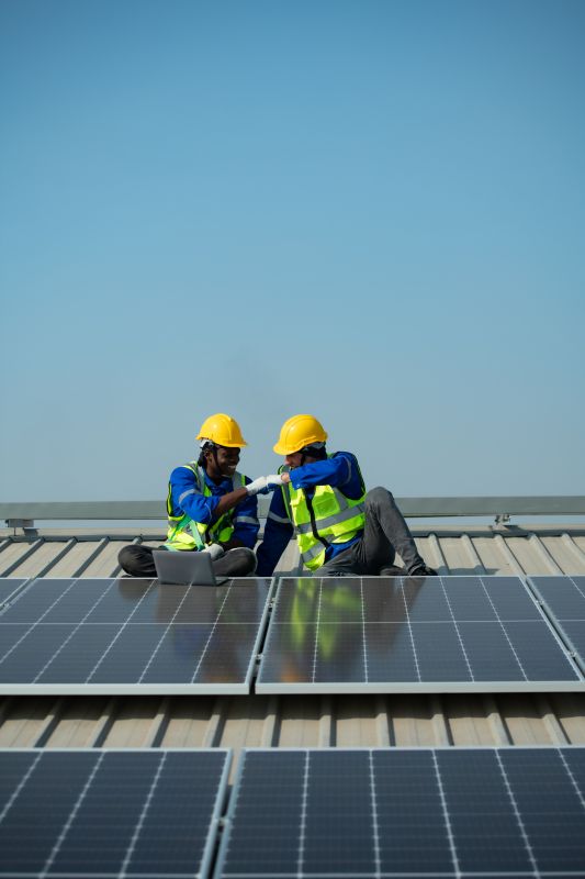 Residential Solar Panel Installation Team
